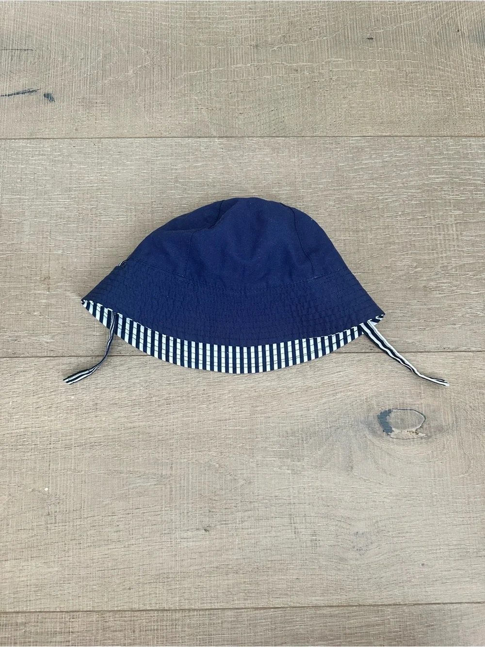 Cat & Jack Navy and White Striped Kids Bucket Hat